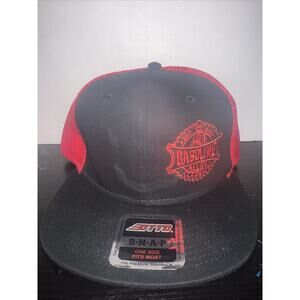 Gasoline Alley Mesh Hat Flatbill Cap Snapback Trucker Retro